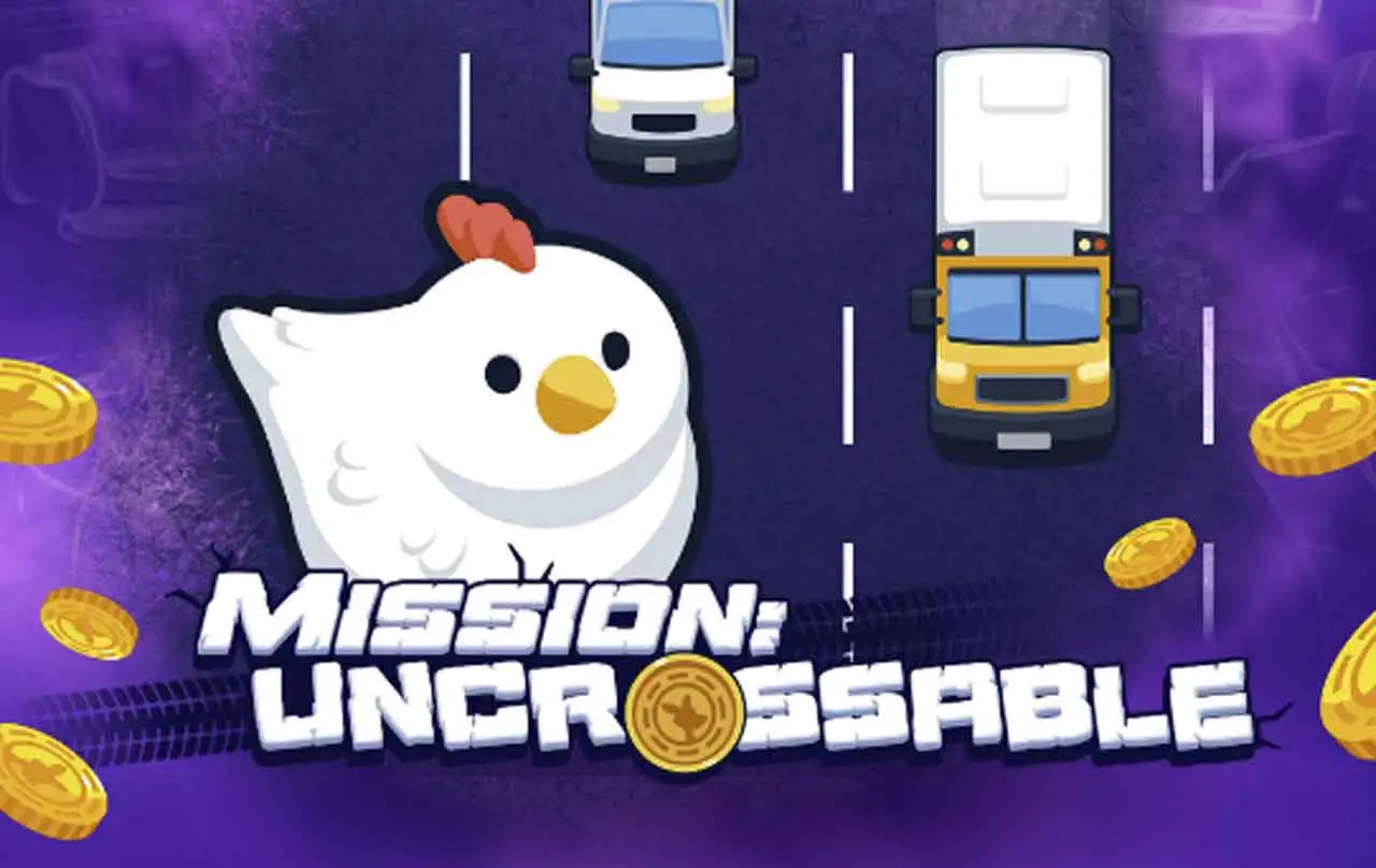 Le jeu de poulet Mission Uncrossable with son ambiance militaire.